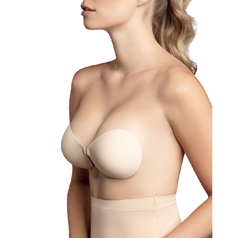 BYE-BRA - SOUTIEN-GORGE BEIGE INVISIBLE BONNET D
