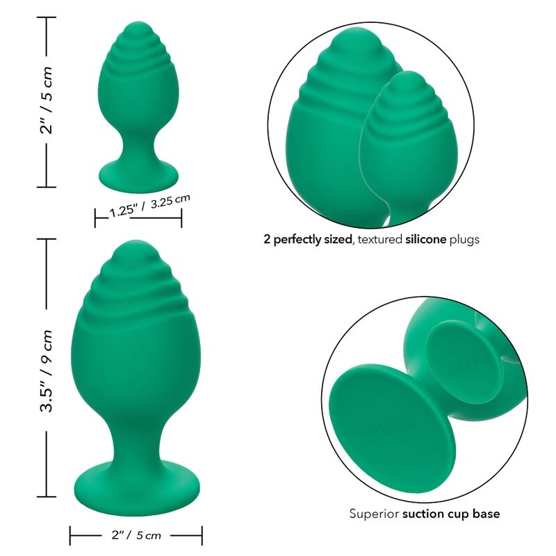 CALEXOTICS - CHEEKY GREEN ANAL PLUGS