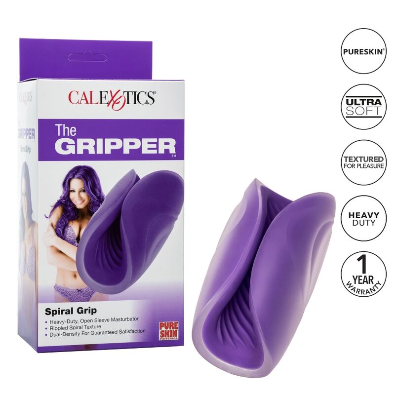 CALEXOTICS - MASTURBATEUR TEXTURÉ À POIGNÉE SPIRALE