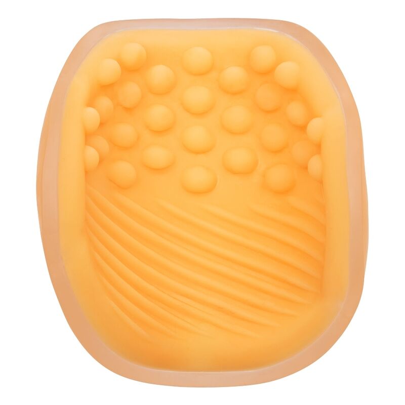 CALEXOTICS - MASTURBATEUR TEXTURÉ ORANGE À POIGNÉE PERLÉE