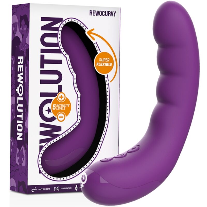 REWOLUTION - VIBRATEUR FLEXIBLE RECHARGEABLE REWOCURVY