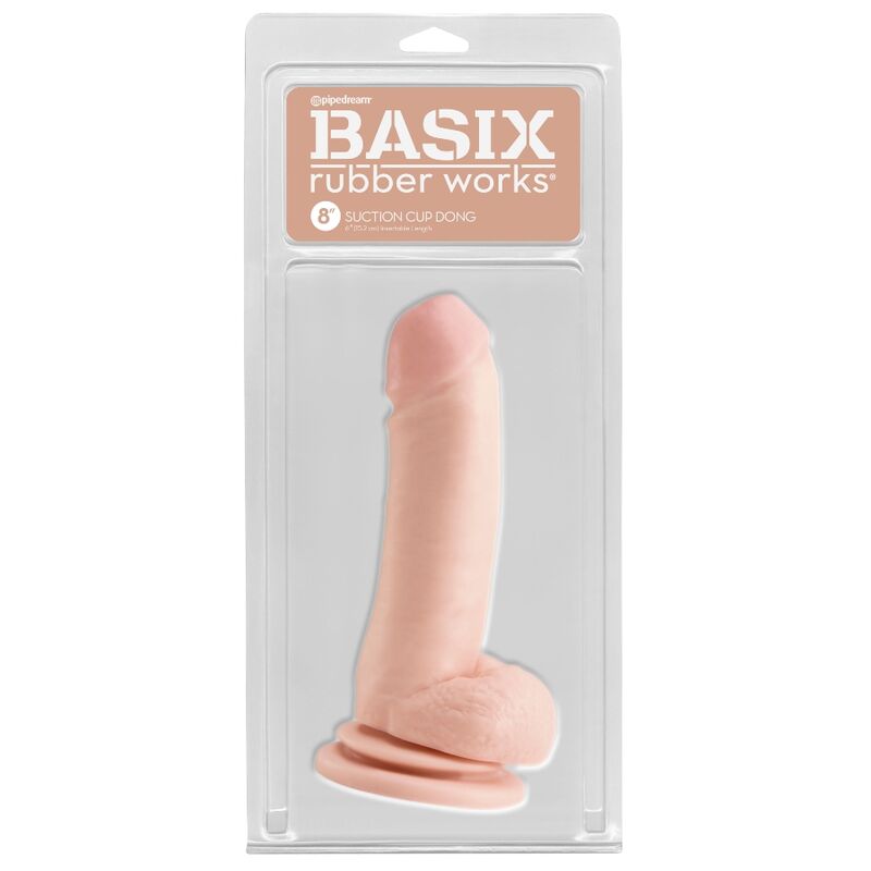 BASIX - Pénis en gelée à succion naturelle 18 cm