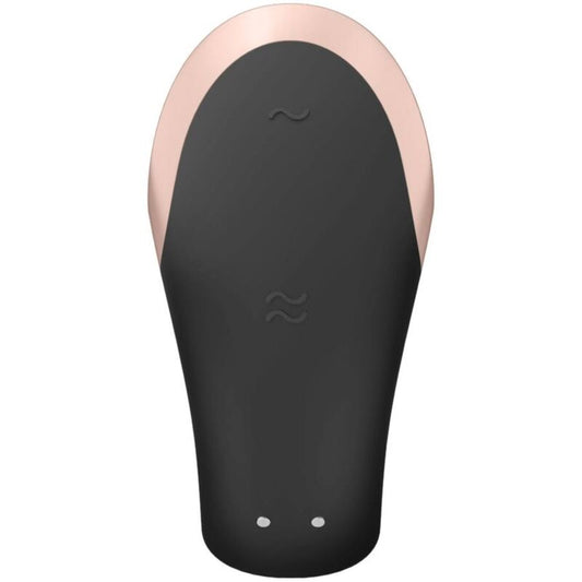 SATISFYER - APP DOUBLE LOVE VIBRATEUR COUPLES LUXE NOIR