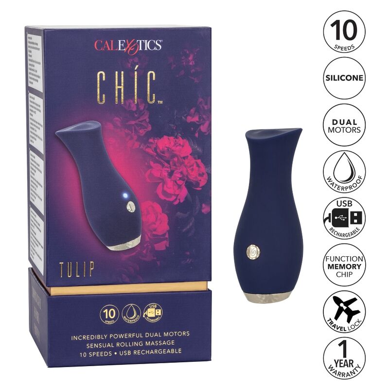 CALEXOTICS - MASSEUR CHIC TULIP BLUE