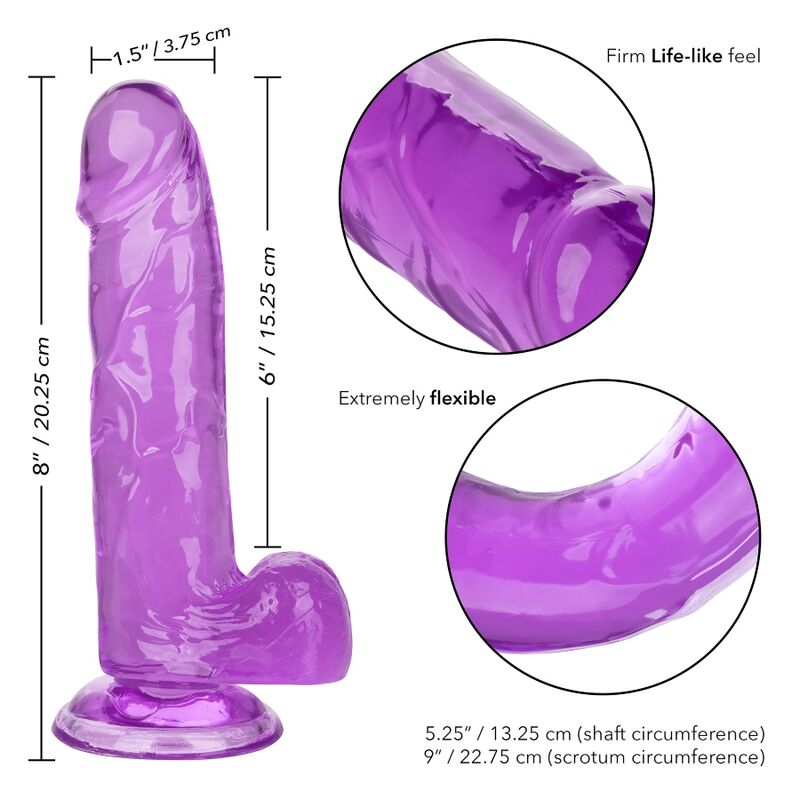 CALEXOTICS - GODE QUEEN SIZE LILAS 15,3 CM
