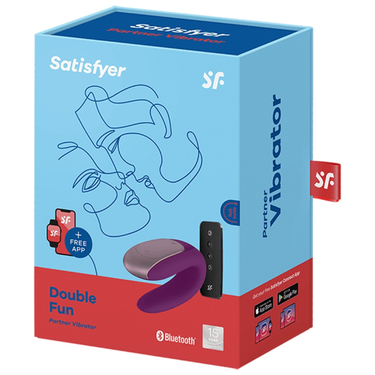 SATISFYER - VIBRATEUR DOUBLE FUN PARTNER LILAS