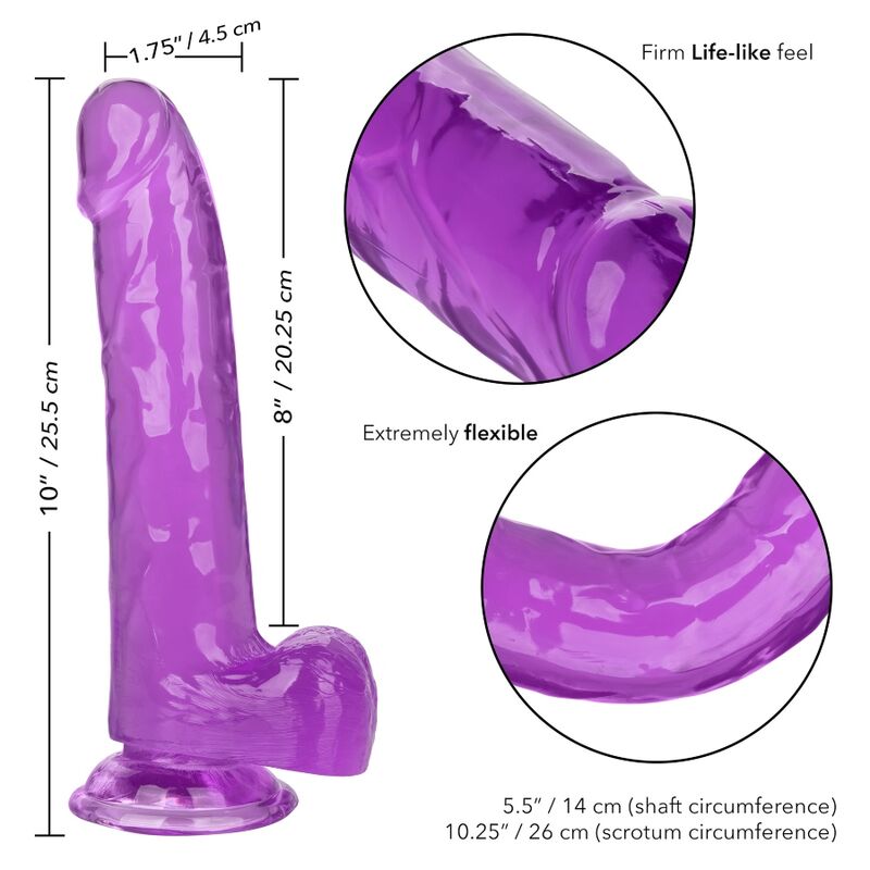 CALEXOTICS - GODE QUEEN SIZE LILAS 20,3 CM