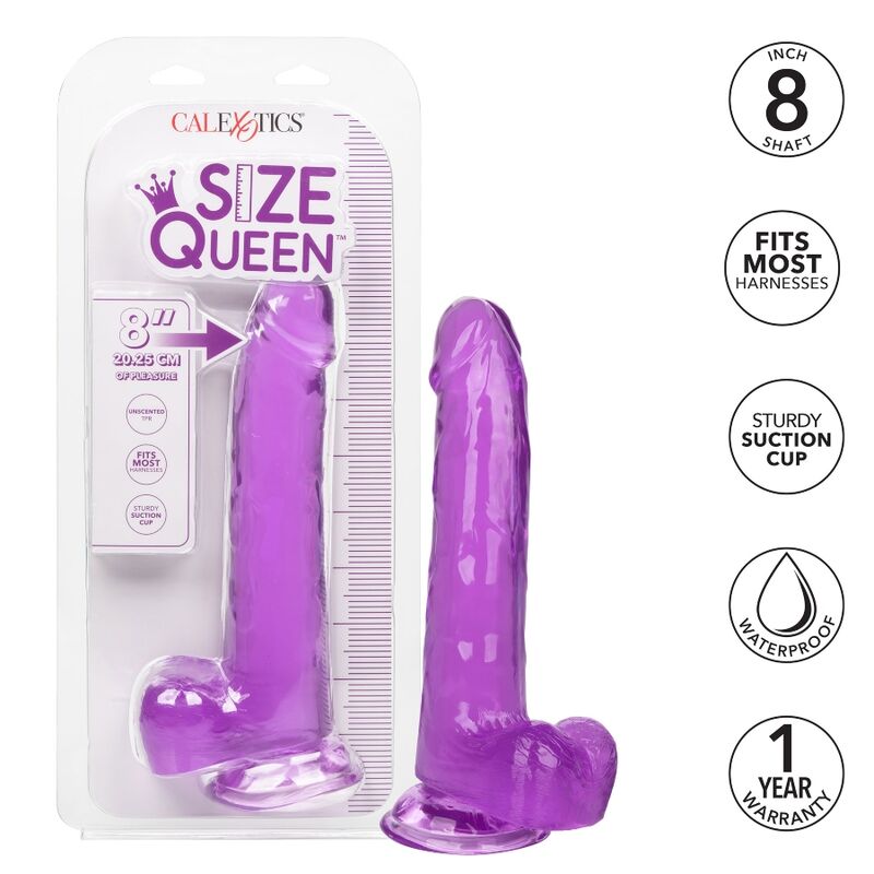 CALEXOTICS - GODE QUEEN SIZE LILAS 20,3 CM