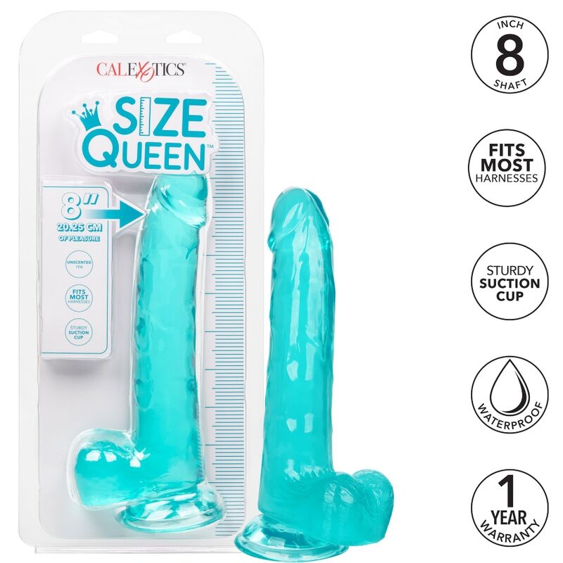 CALEXOTICS - GODE QUEEN SIZE BLEU 20,3 CM