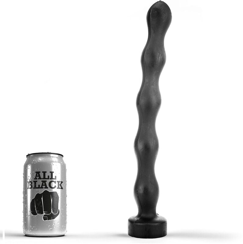 ALL BLACK - PLUG ANAL BOULE 32 CM