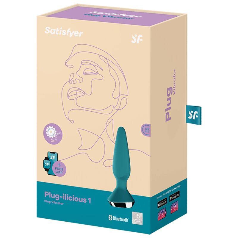 SATISFYER - PLUG ILICIOUS 1 VIBRATEUR VERT