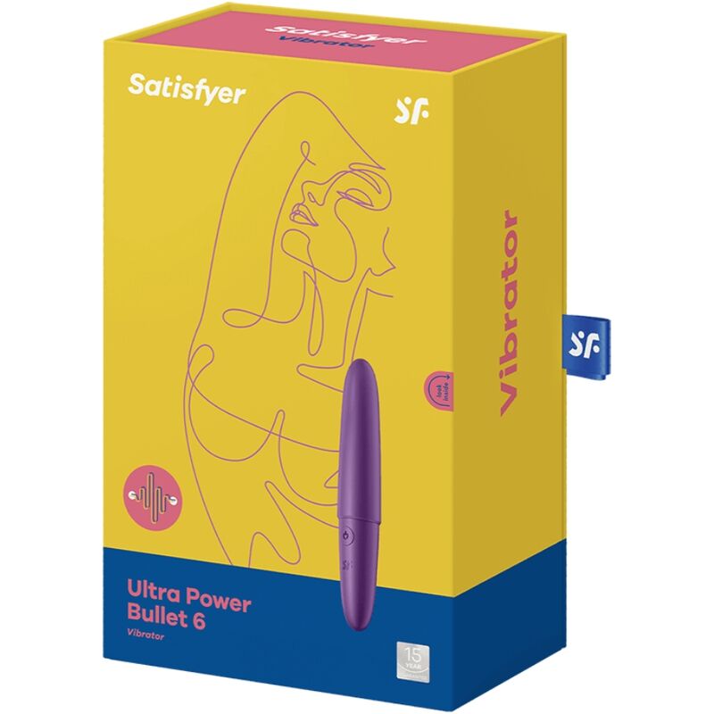 SATISFYER - ULTRA POWER BULLET 6 BULLET VIBRANTE VIOLET