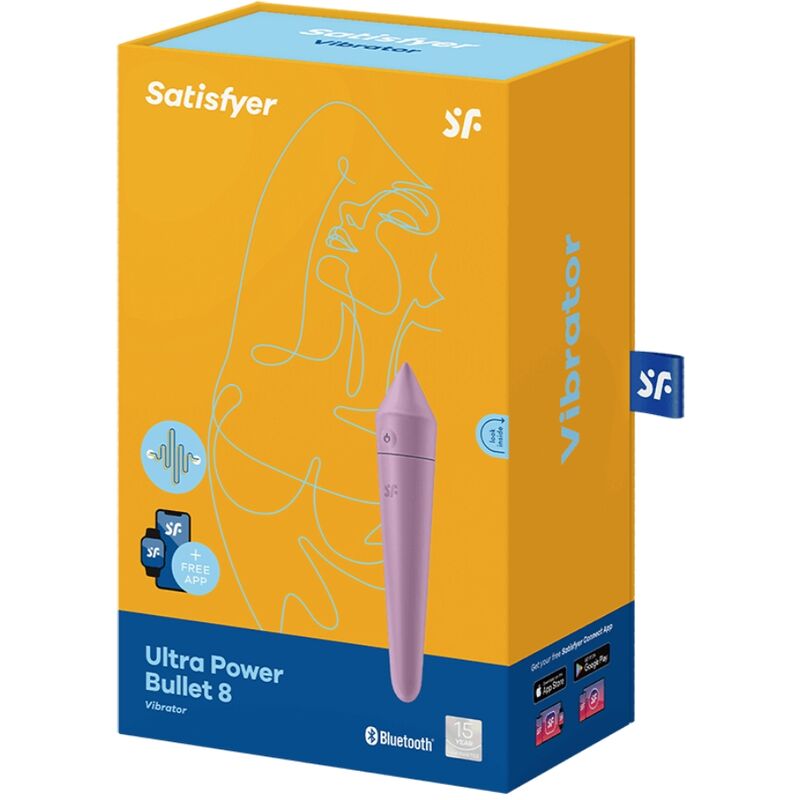 SATISFYER - ULTRA POWER BULLET 8 BULLET VIBRANT LILAS