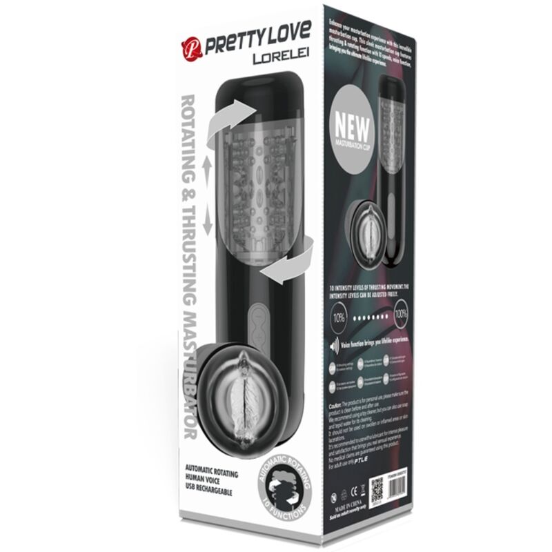 PRETTY LOVE - MASTURBATEUR RECHARGEABLE MULTIFONCTIONNEL LORELEI
