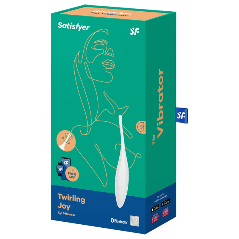 SATISFYER - TWIRLING JOY STIMULATEUR DE CLITORIS BLANC