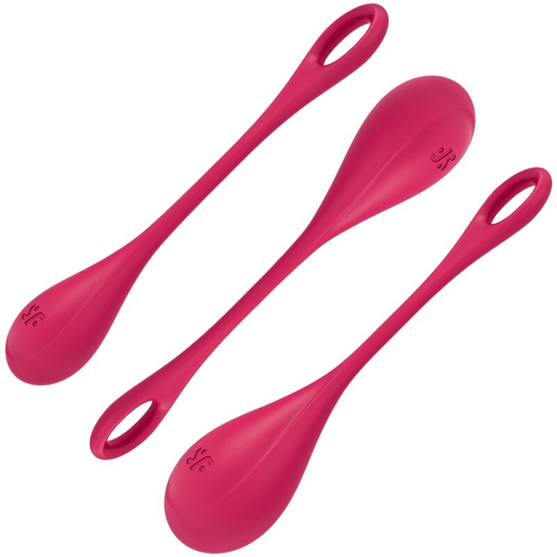 SATISFYER - KIT D'ENTRAÎNEMENT YONI POWER 1 ROUGE