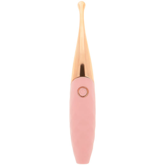 OHMAMA - RECHARGEABLE CLITORIS STIMULATOR 36 MODES PINK-PINKGOLD