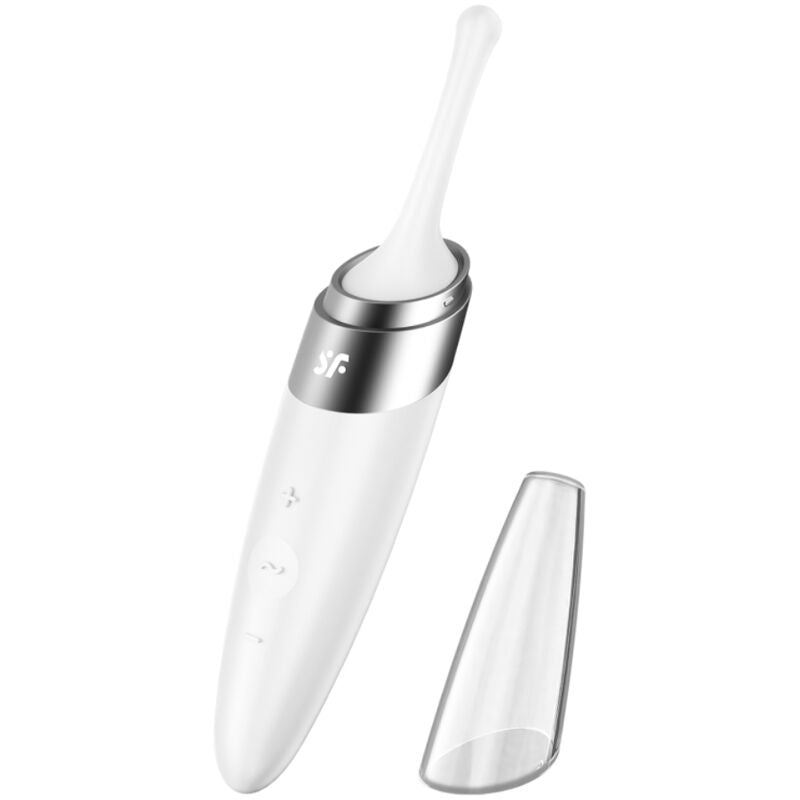 SATISFYER - TWIRLING DELIGHT STIMULATEUR DE CLITORIS BLANC