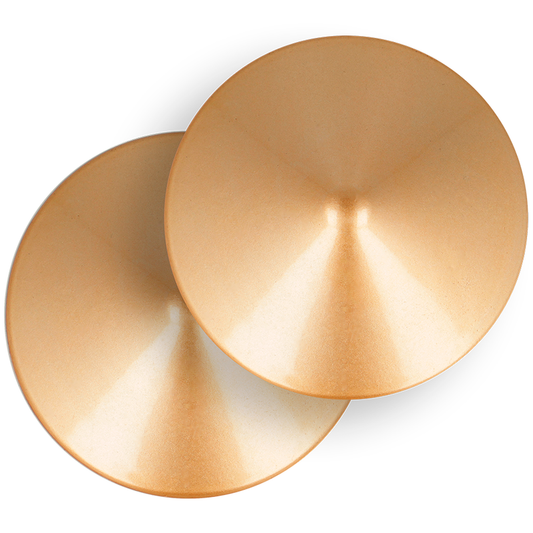 COQUETTE CHIC DESIRE - METAL NIPPLE COVERS WITH GOLD CIRCLES