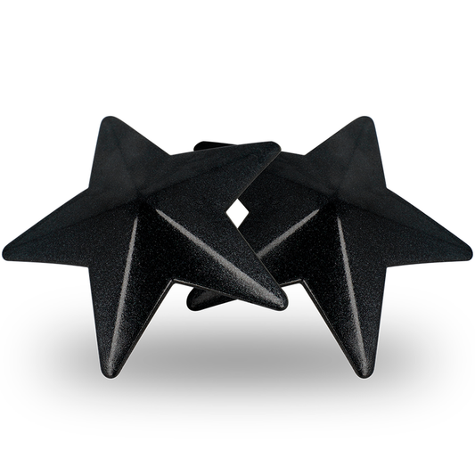 COQUETTE CHIC DESIRE - BLACK STAR METAL NIPPLE COVERS