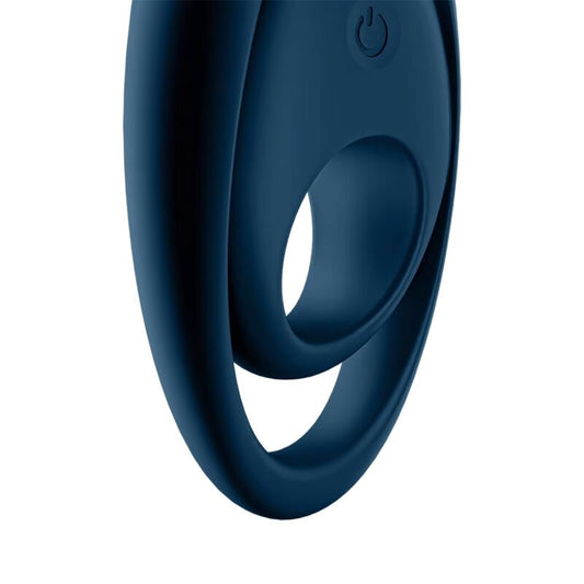 SATISFYER - BAGUE VIBRANTE GLORIOUS DUO BLEU