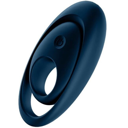 SATISFYER - BAGUE VIBRANTE GLORIOUS DUO BLEU