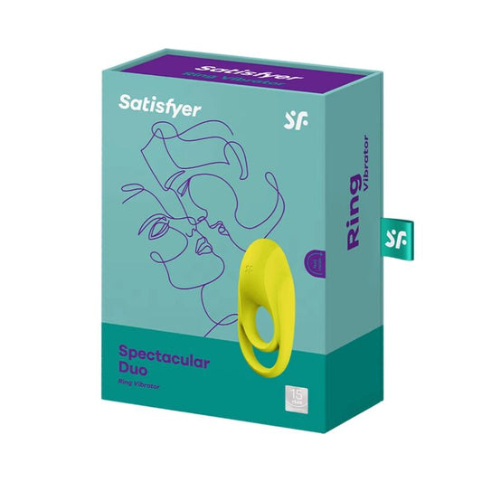 SATISFYER - SPECTACULAR DUO ANNEAU VIBRANT JAUNE