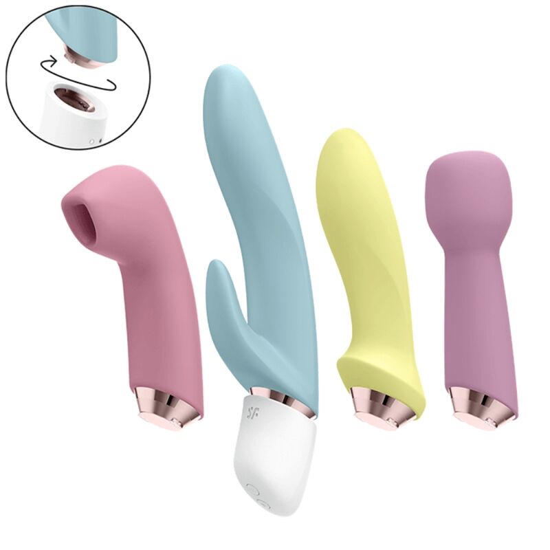 SATISFYER - ENSEMBLE VIBRATEUR ET SUCCION MARVELOUS FOUR