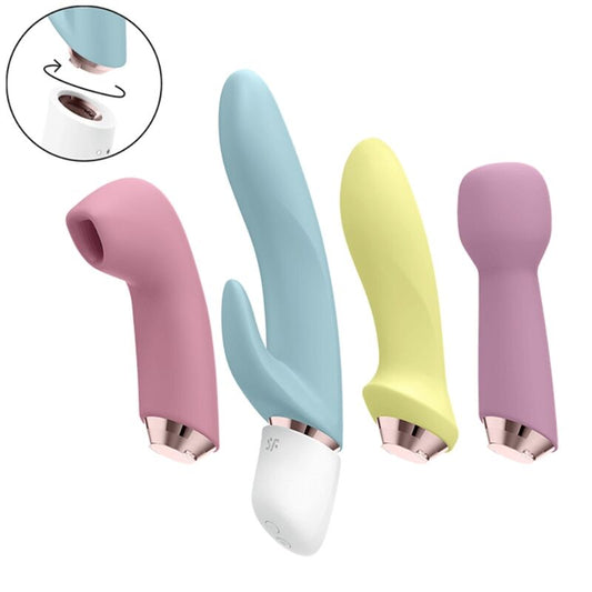 SATISFYER - ENSEMBLE VIBRATEUR ET SUCCION MARVELOUS FOUR