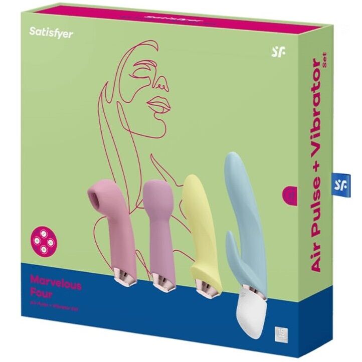 SATISFYER - ENSEMBLE VIBRATEUR ET SUCCION MARVELOUS FOUR