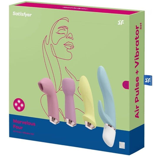 SATISFYER - ENSEMBLE VIBRATEUR ET SUCCION MARVELOUS FOUR