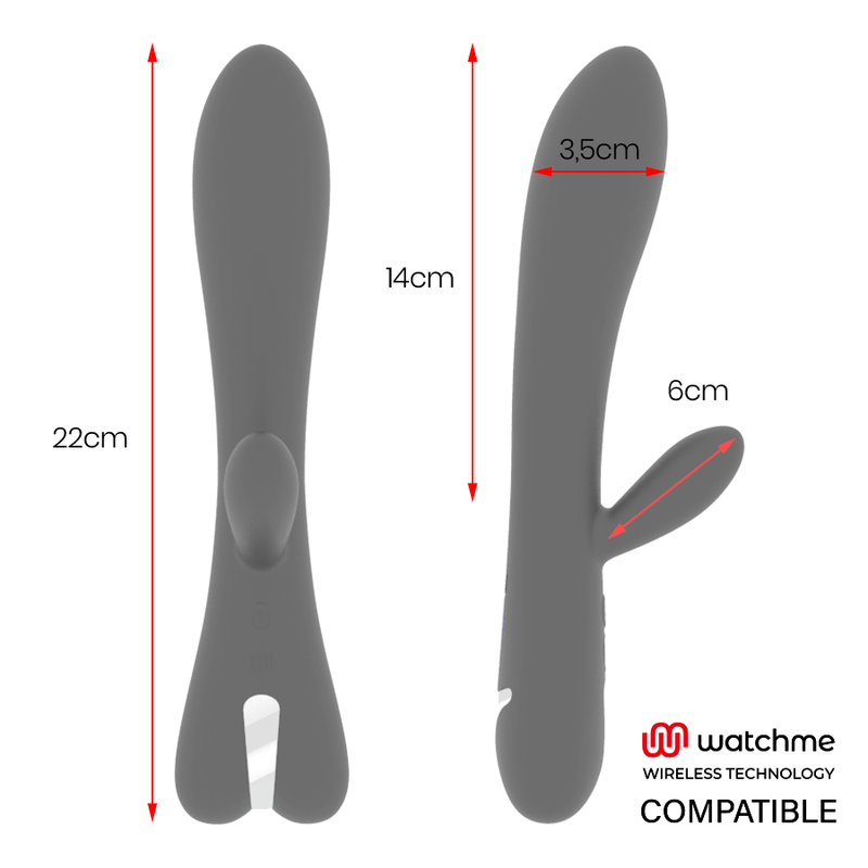 BRILLY GLAM - VIBRATEUR ERIK COMPATIBLE AVEC LA TECHNOLOGIE SANS FIL WATCHME