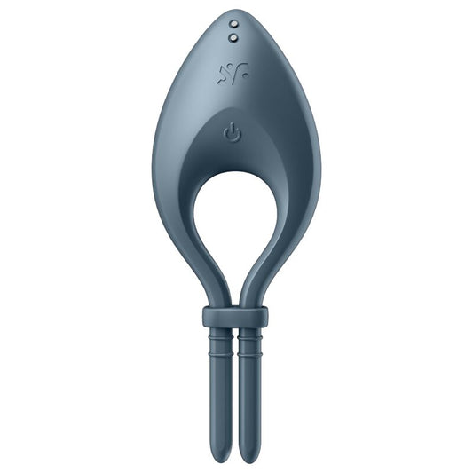 SATISFYER - BAGUE VIBRANTE BULLSEYE APPLI GRIS