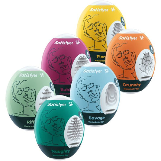 SATISFYER - ŒUFS MASTURBATEURS, PACK DE 6 UNITÉS