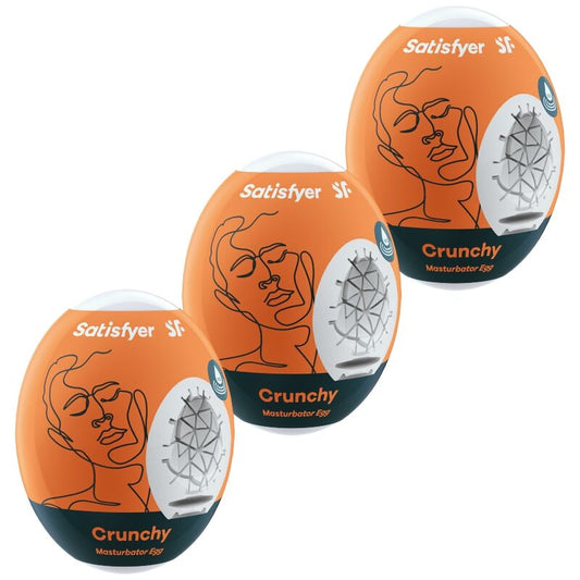 SATISFYER - 3 ŒUFS MASTURBATEURS CROQUANTS