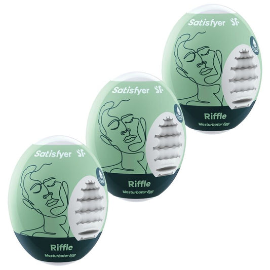 SATISFYER - 3 ŒUFS MASTURBATEURS RIFFLE