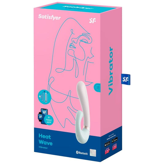SATISFYER - VIBRATEUR HEAT WAVE APP BLANC
