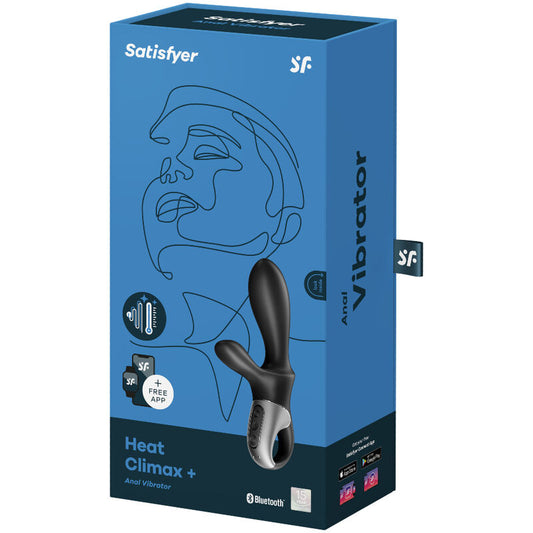 SATISFYER - VIBRATEUR ANAL HEAT CLIMAX+ APPLI NOIR