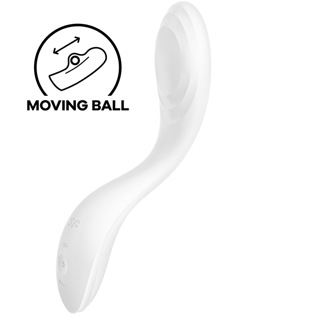 SATISFYER - RRROLLING PLEASURE G-SPOT VIBRATOR WHITE