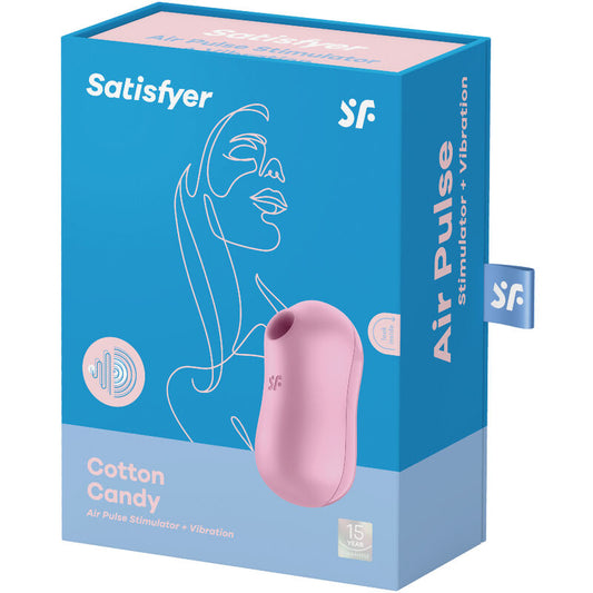 SATISFYER - STIMULATEUR ET VIBRATEUR COTTON CANDY LILAS