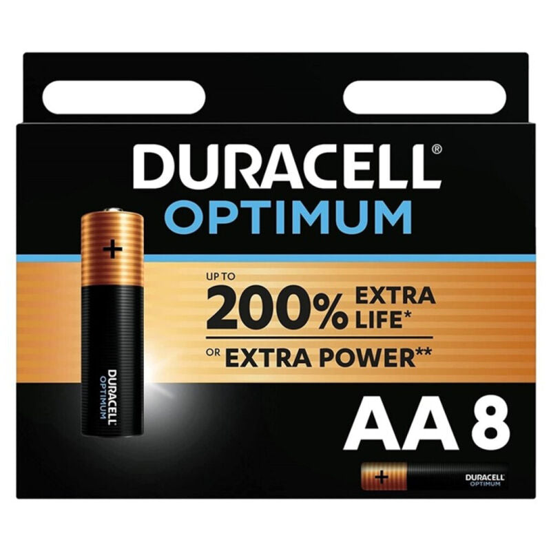 DURACELL - OPTIMUM 200 Piles alcalines AA LR6 BLISTER*8