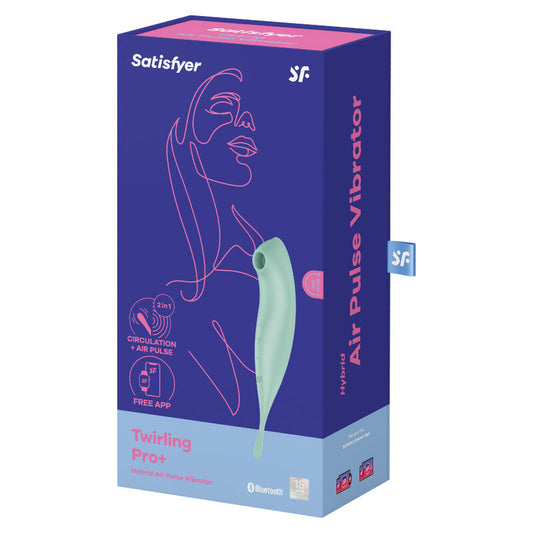 SATISFYER - TWIRLING PRO+ STIMULATEUR ET VIBRATEUR APPLICATION VERTE