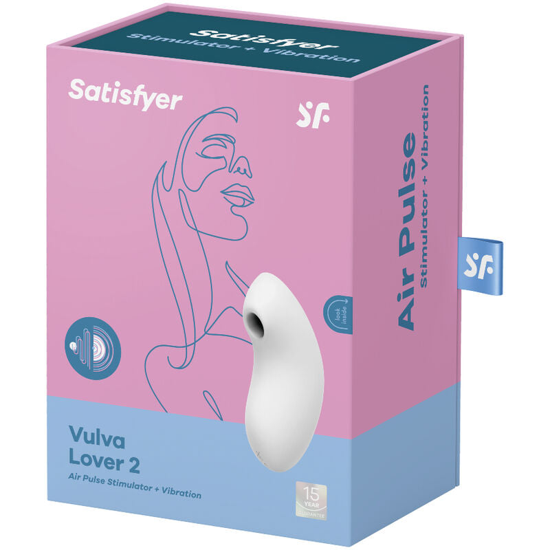 SATISFYER VULVA LOVER 2 STIMULATOR AND VIBRATOR - BLUE