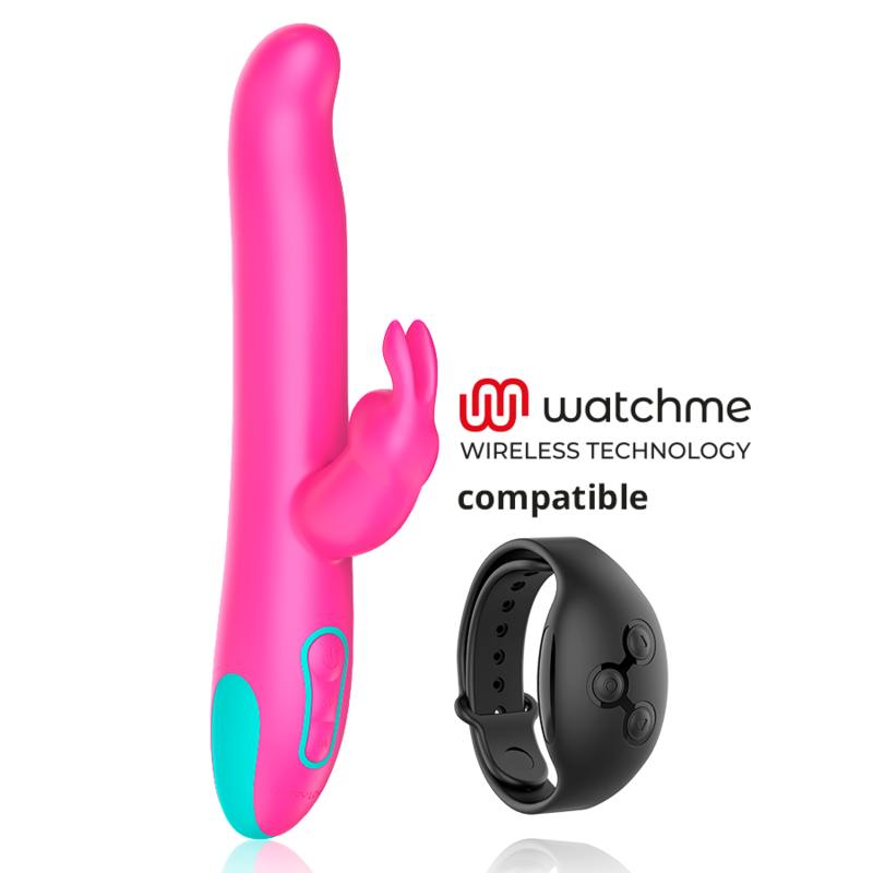 HAPPY LOKY - VIBRATEUR ET ROTATEUR PLUTO RABBIT COMPATIBLE AVEC LA TECHNOLOGIE SANS FIL WATCHME