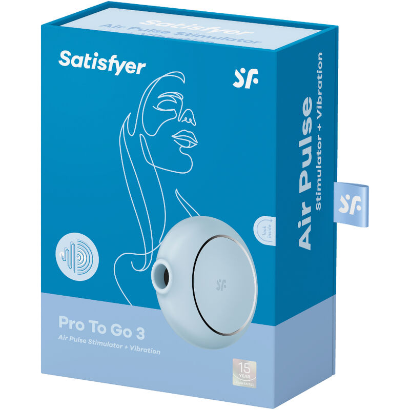 SATISFYER - PRO TO GO 3 DOUBLE STIMULATOR AND VIBRATOR BLACK