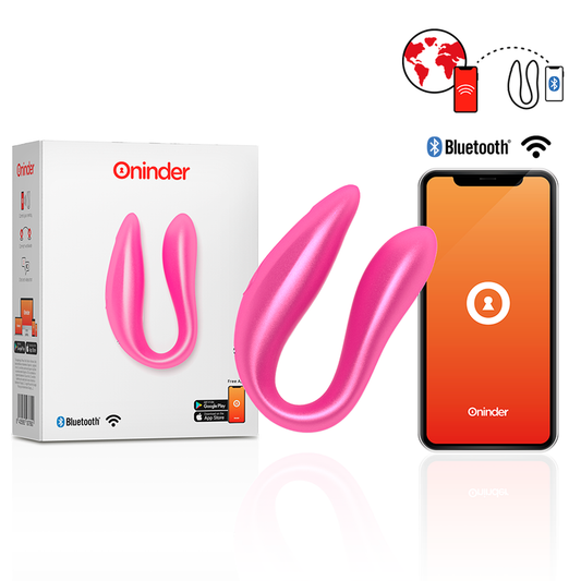 ONINDER - LISBOA PINK G-SPOT & CLITORIS STIMULATOR - FREE PINK APP