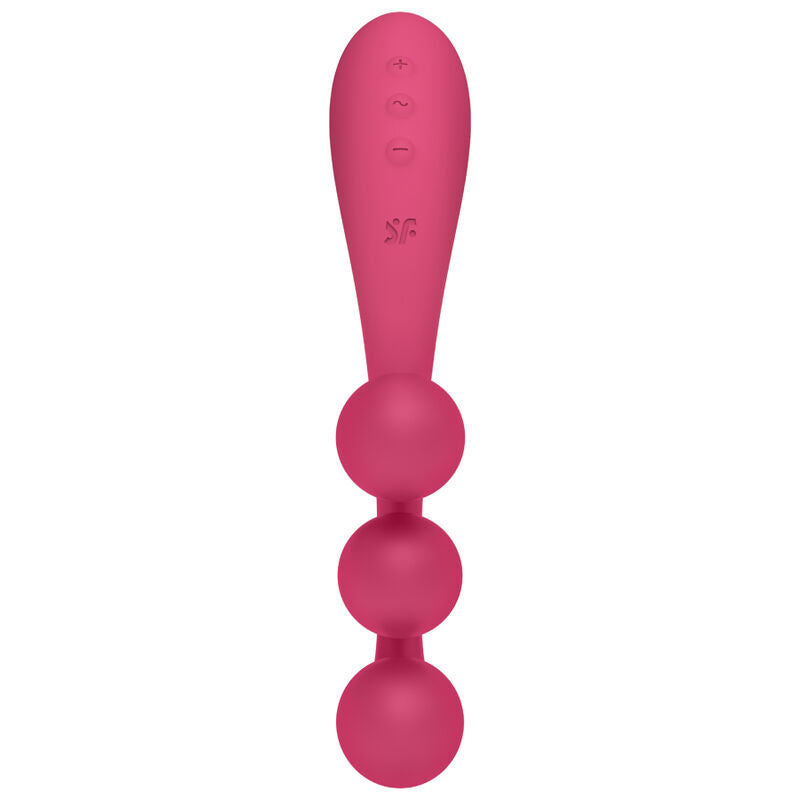 SATISFYER - TRI BALL 1 MULTI VIBRATEUR ROUGE