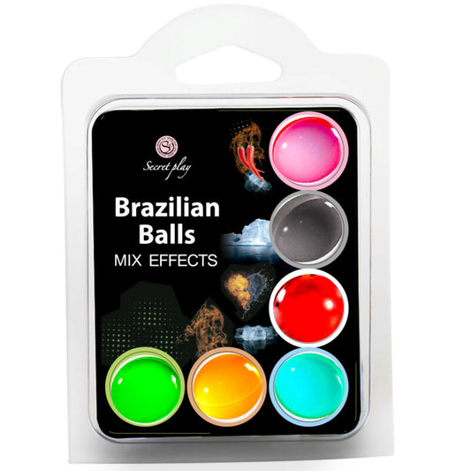 Coffret Secret Play 6 boules brésiliennes à effets mixtes