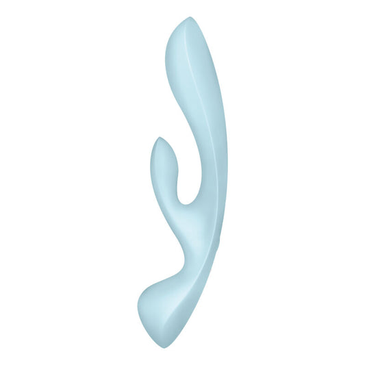 SATISFYER - VIBRATEUR HYBRIDE TRIPLE OH BLUE
