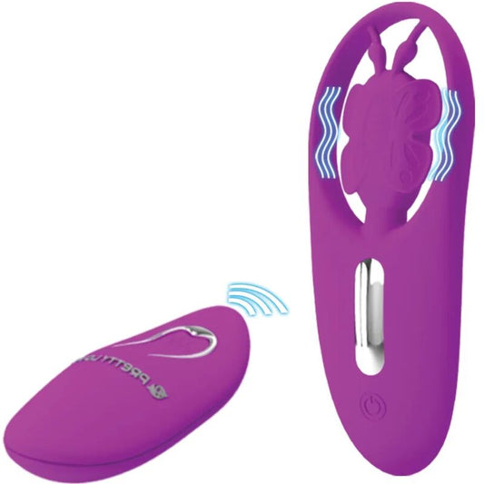 PRETTY LOVE - DANCING BUTTERFLY PANTY STIMULATOR WITH REMOTE CONTROL LILAC